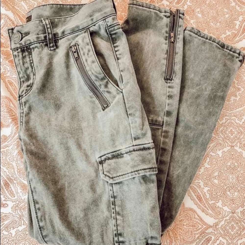 LOFT CARGO SKINNY PANTS